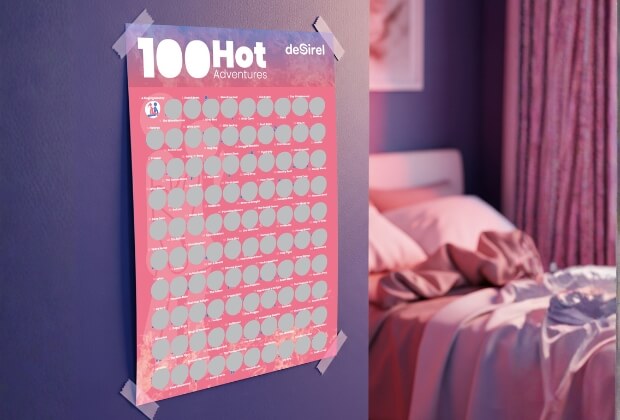 Rubbelposter mit 100 Sexstellungen: Dein erotischer Kompass fürs Bett