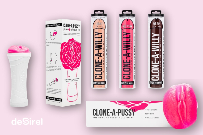 Clone a Willy & Clone a Pussy DIY Dildo und Masturbator Set | Sex Shop Desirel