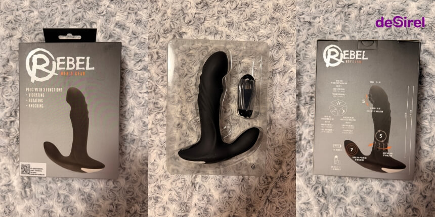 Rebel Prostata Vibrator mit rotierenden Perlen im Test | Desirel.ch Sexshop